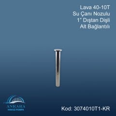Lava 40-10T Su Çanı Nozülü 1'' Pirinç Üzeri Krom Kaplama