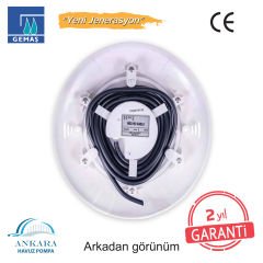 SlimLED Havuz Sualtı Lambası, Kovansız, Reçine Dolgulu, RGB Renkli - 252 LED RGB, 36 W - Merkezi Entegreli