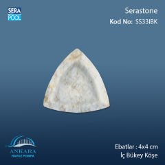 Serastone 4x4 cm İç Bükey Köşe