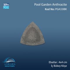 Pool Garden Anthracite 4x4 cm İç Bükey Köşe