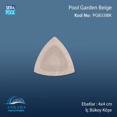 Pool Garden Beige 4x4 cm İç Bükey Köşe