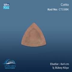 Cotto 4x4 cm İç Bükey Köşe