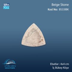 Beige Stone 4x4 cm İç Bükey Köşe