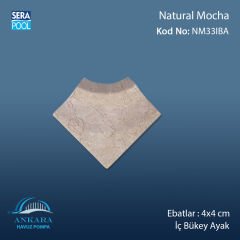 Natural Mocha 4x4 cm İç Bükey Ayak