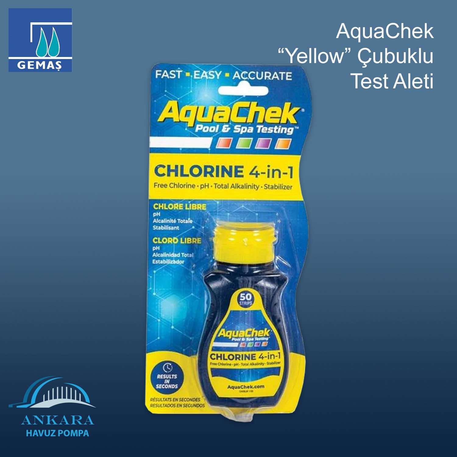 Aquachek Yellow Çubuklu Test Aleti