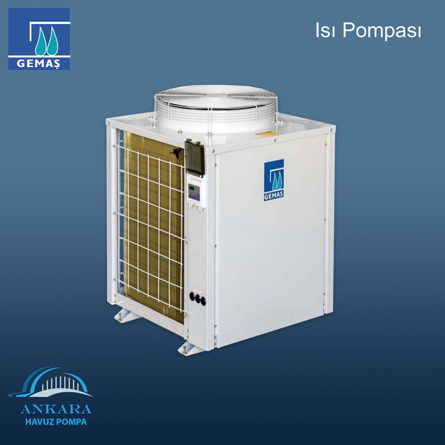 GEMAŞ Isı Pompası. 030MS3 - Isıtma/Soğutma 12,6 kW