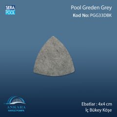 Pool Garden Grey 4x4 cm Dış Bükey Köşe