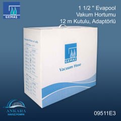 1 1/2'' EVAPOOL Vakum Hortumu 12 M Kutulu
