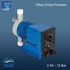 2 lt/h-12 Bar Dikey Dozaj Pompası