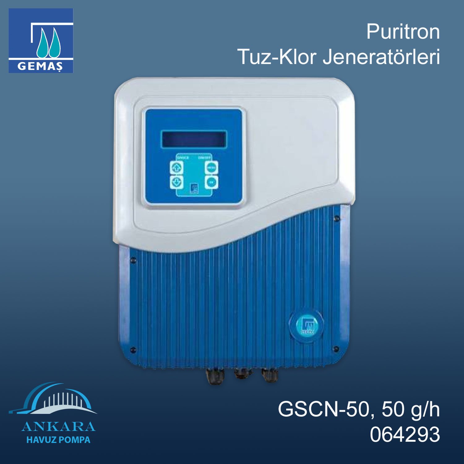 Puritron GSCN-50, 50 g/h Tuz-Klor Jeneratörleri