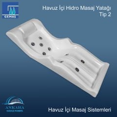 Havuz içi Hidro Masaj Yatağı - Tip 2