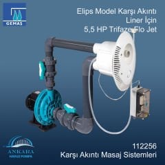 Elips Karşı Akıntı Liner İçin 5,5 HP Trifaze Flo Jet