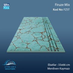 Firuze Mix 33x66x0,76 cm Merdiven Kaymazı