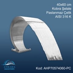 AHP-057 Omuz Masajı Kobra Şelale 40X60 cm 316 Krom Kaplama Paslanmaz Çelik