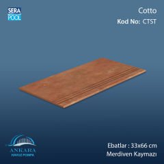 Cotto 33x66 cm Merdiven Kaymazı