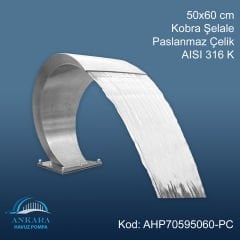 AHP-059 Omuz Masajı Kobra Şelale 50X60 cm 316 Krom Kaplama Paslanmaz Çelik