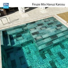 Firuze Mix (33x66 cm) Porselen Karo - m² 'si