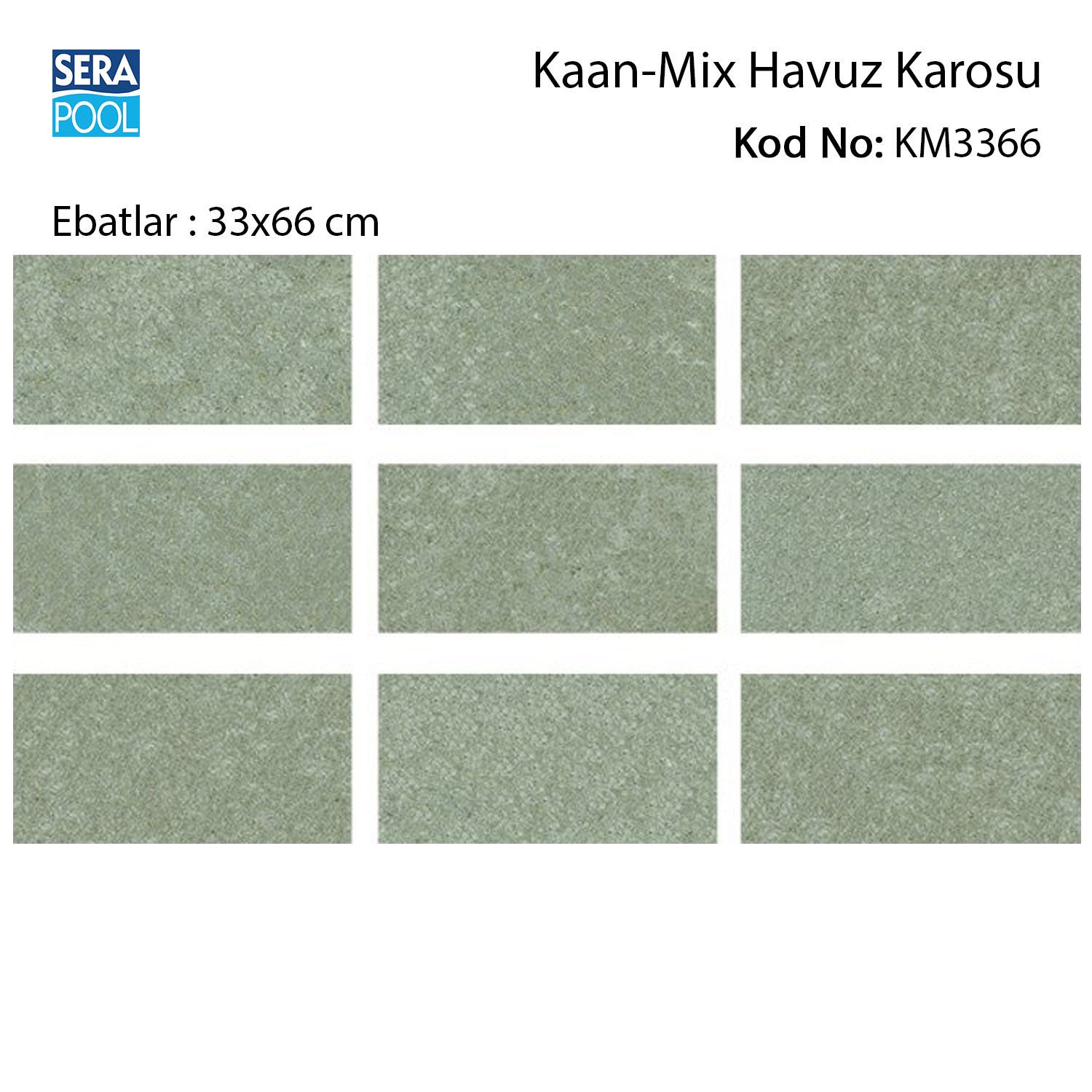 Kaan Mix (33x66 cm) Porselen Karo - m² 'si