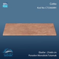 Cotto 33x66 cm Porselen Monoblok Tutamak
