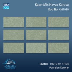 Kaan Mix (10x10 cm / Fileli) Porselen Karo - m² 'si