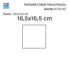 Fantastic Cobalt (16,5x16,5 cm) Porselen Karo - m² 'si