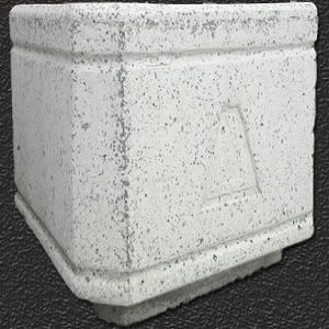 Mozaikli Beton Saksı 50x50x40 cm 70 Kg