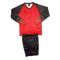 Sportech Kırmızı Sünger Destekli Kaleci Forma Takımı R0124