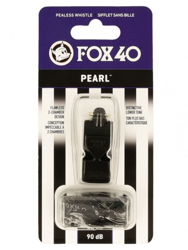 Fox40 Pearl Official İpli Siyah Hakem Düdüğü