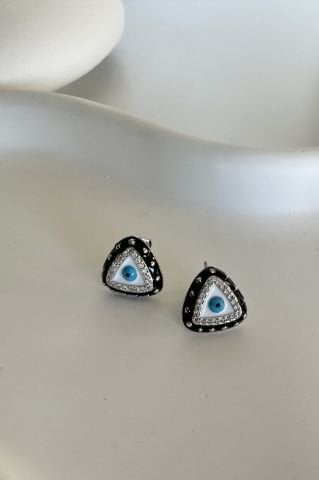 Küçük Silver Göz Küpe