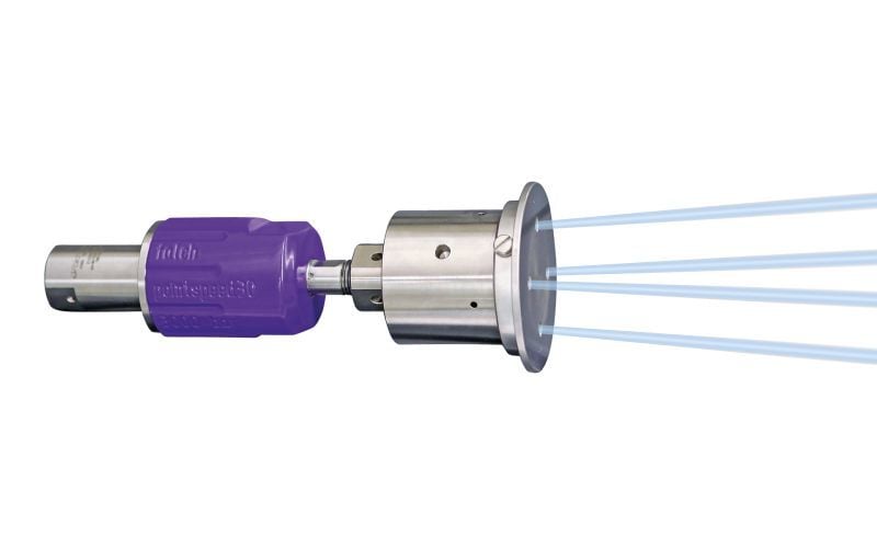 Pointspeed 30 , Rotor Nozzle , 6/3, 3000 bar, 70 °C 9/16 unf-lh İç Dişli, 40 kW, Nozzle 2000 bar, 8 l/dak, 1+2=0,40mm 5+6=0,20mm stil 9