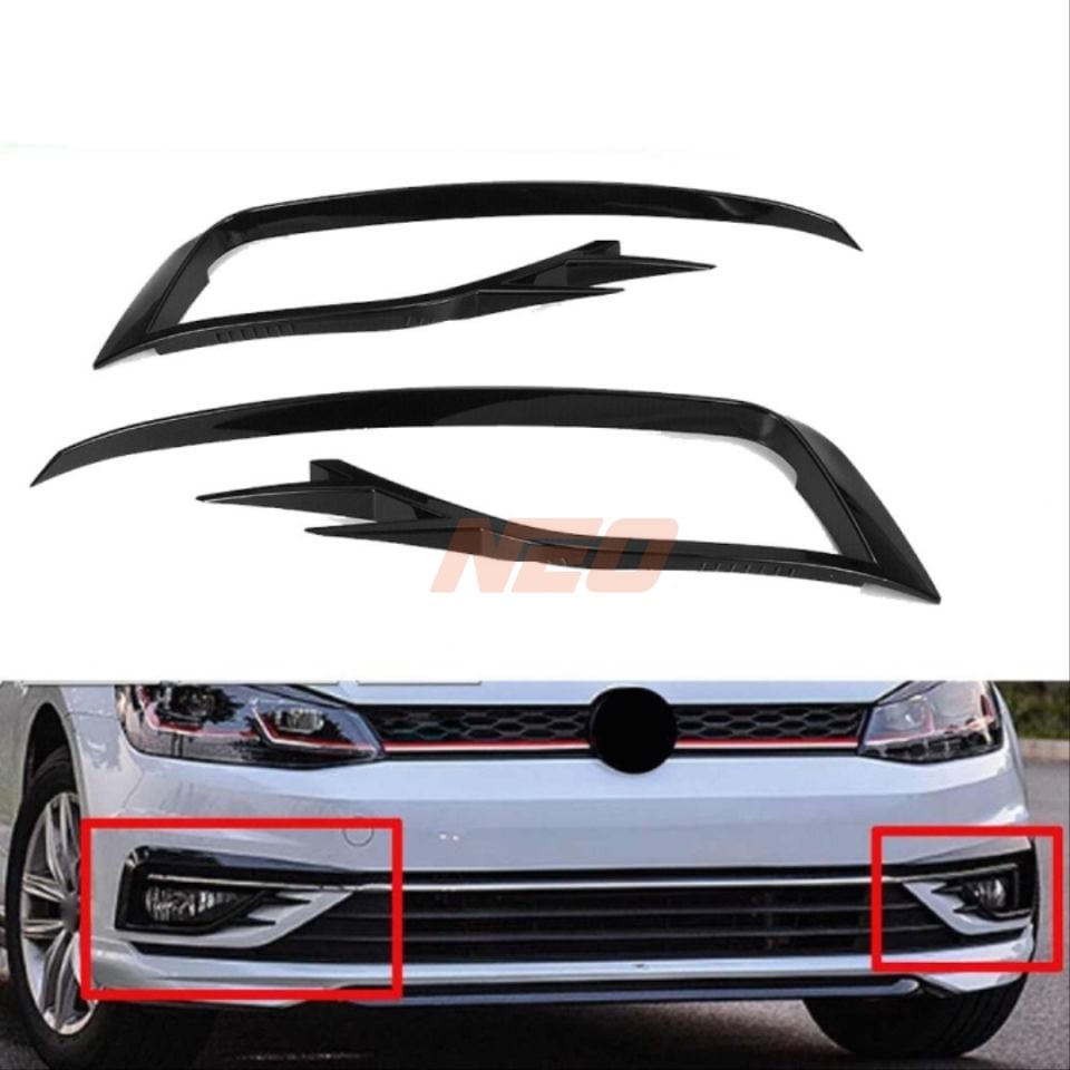 GOLF 7,5 2017-2020 IÇIN UYUMLU GTI ON SIS KAPLAMA - PIANO BLACK