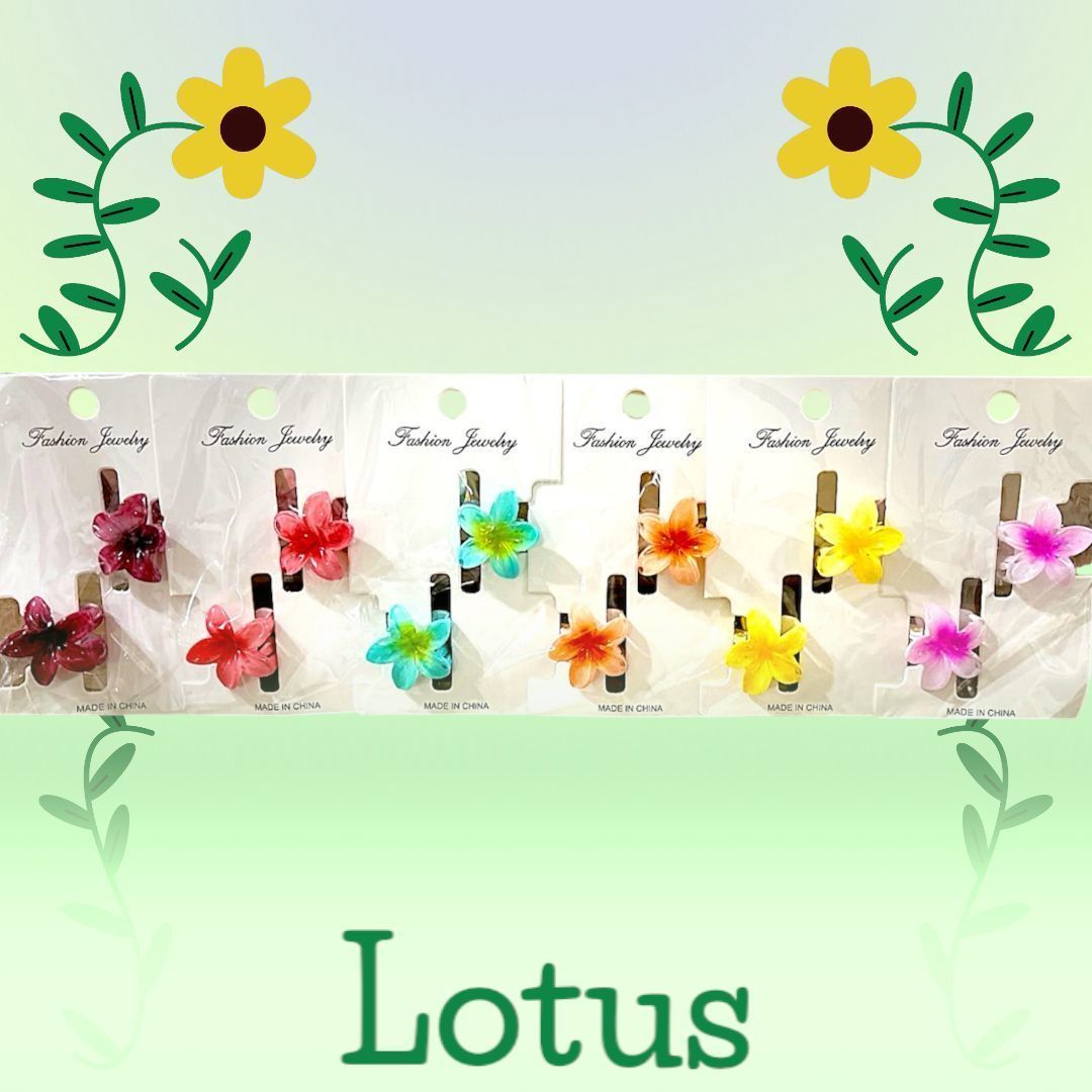 Lotus 12'li Minik Minyak Minimal Kartlı Toka – Şık ve Dayanıklı Saç Aksesuarı