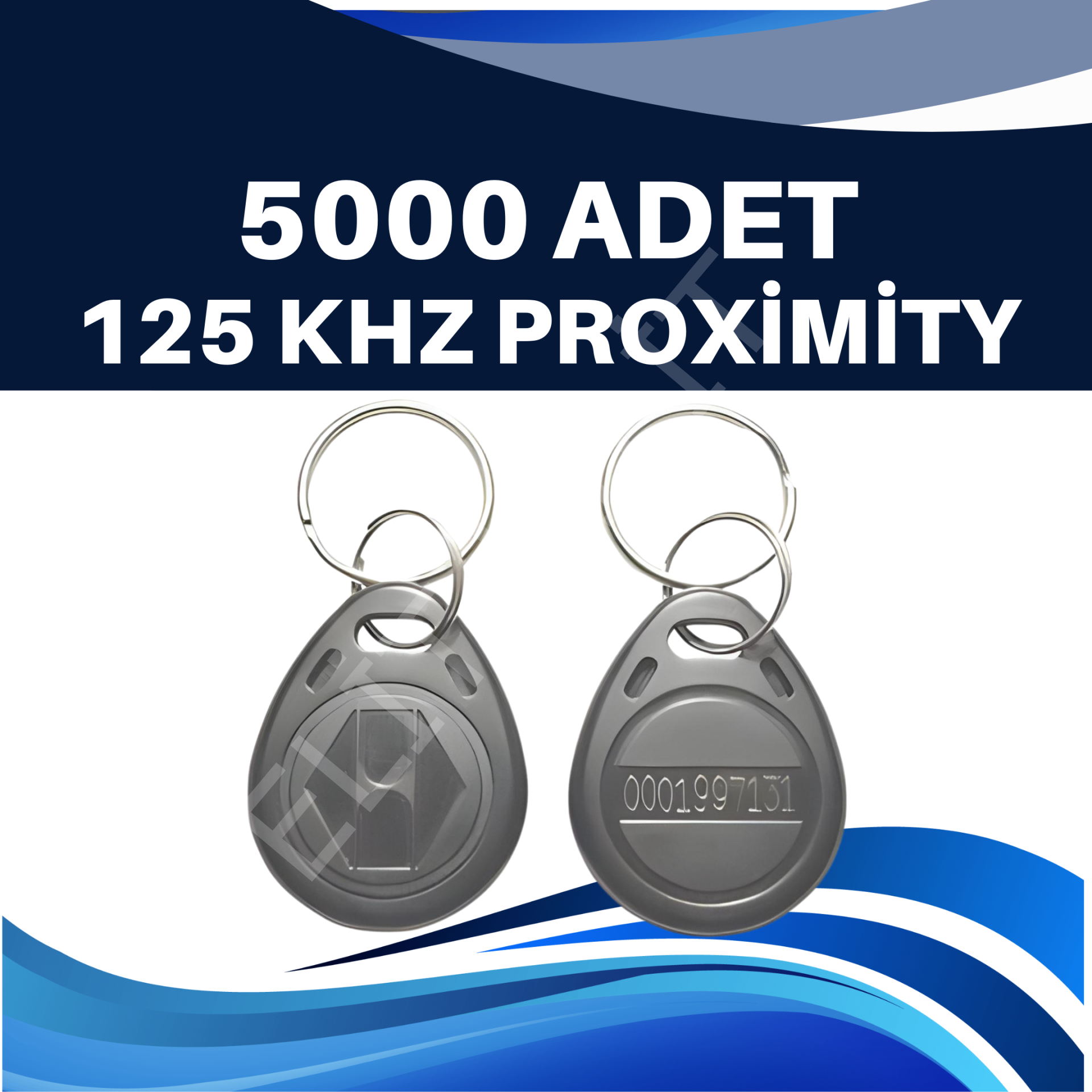 125 Khz Proximity Çip ( Anahtarlık - Tag ) 5.000 ADET