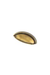 Çanak Tas Kulp Antik Sarı Mobilya Vestiyer Çekmece Dolap Kulbu 64mm