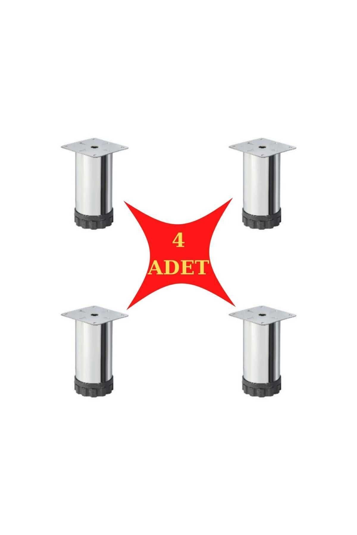 4 Adet Ayarlanabilir Metal Dolap Ayağı 4 Adet Aynı Gün Kargo 20cm