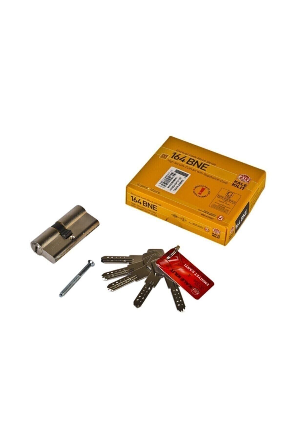Kilit 164 Bne Bilyalı Barel 68mm Saten 5 Anahtarlı Çelik Kapı Kilidi