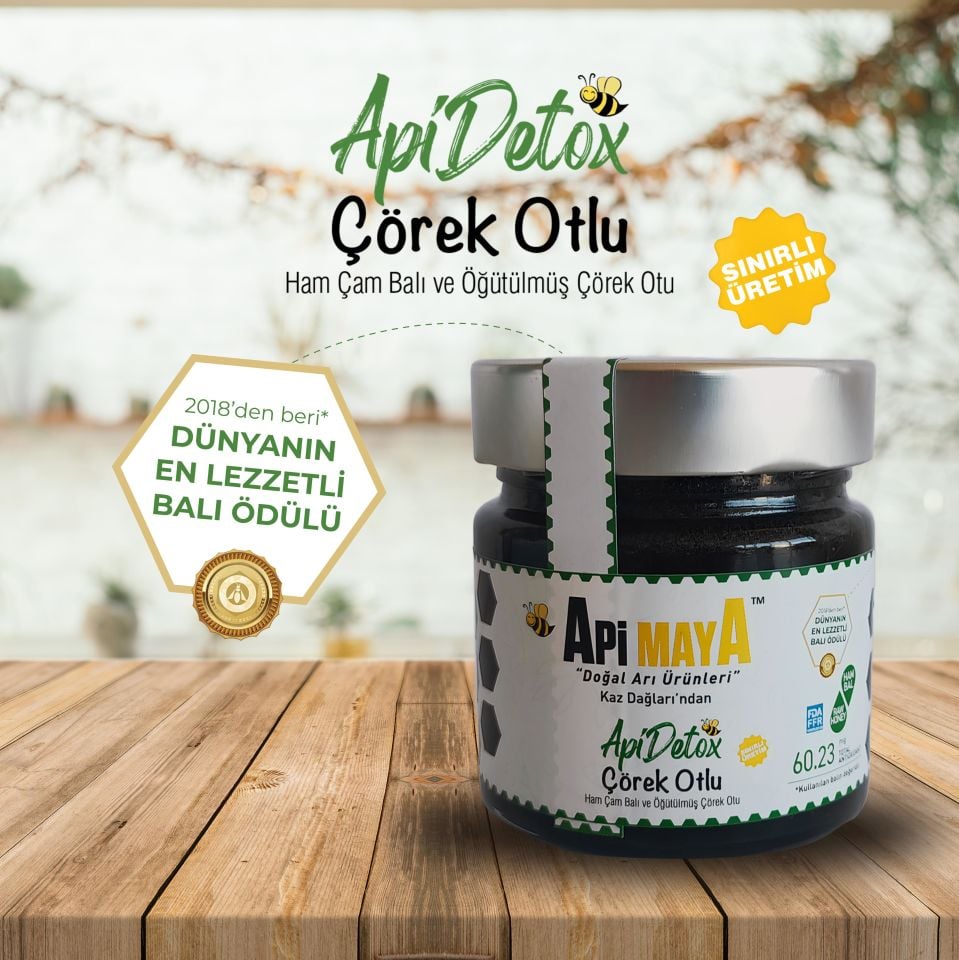 ApiDetox Çörek Otlu 280 gr (Çam Balı ve Çörek Otu)