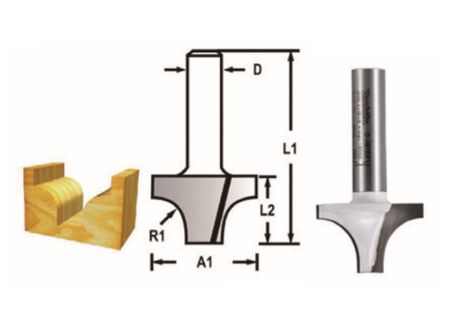 FREZE BIÇAĞI 8x25.4 mm