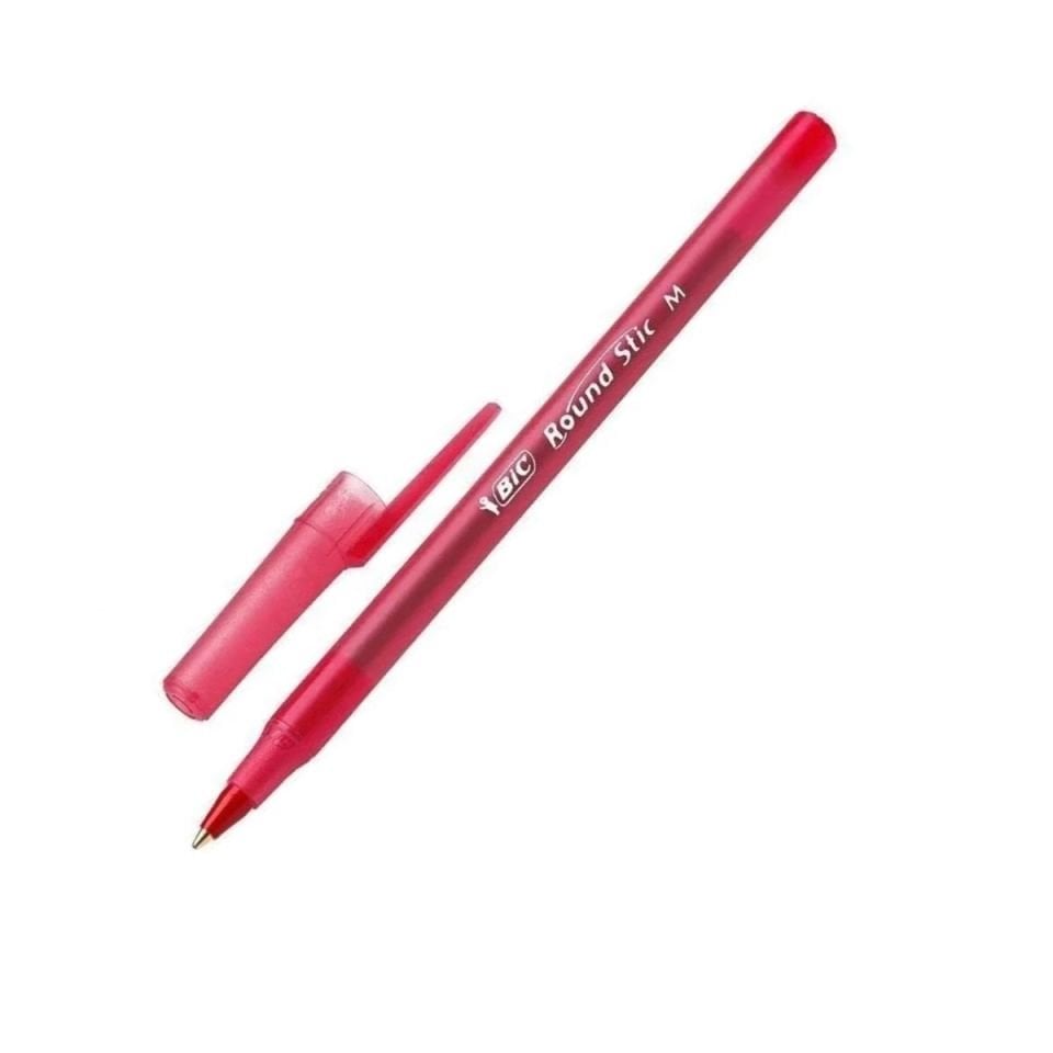 BIC TÜKENMEZ KALEM ROUND STIC KIRMIZI 962555