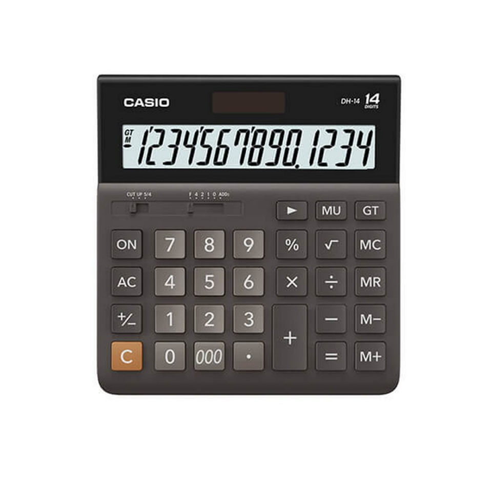 CASIO HESAP MAKİNESİ MASAÜSTÜ DH-14 14 HANE