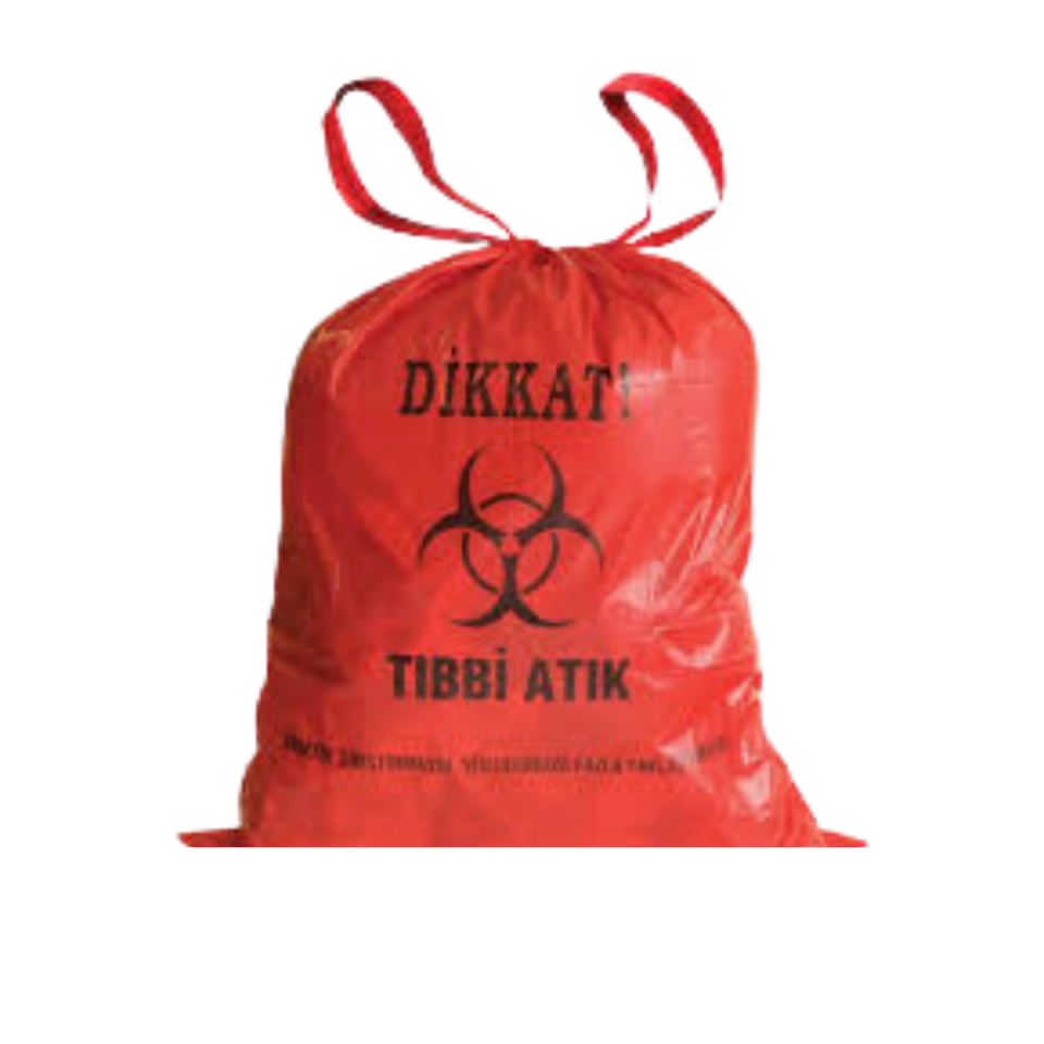 ÇÖP TORBASI JUMBO 80X110 TIBBİ ATIK KIRMIZI 800GR