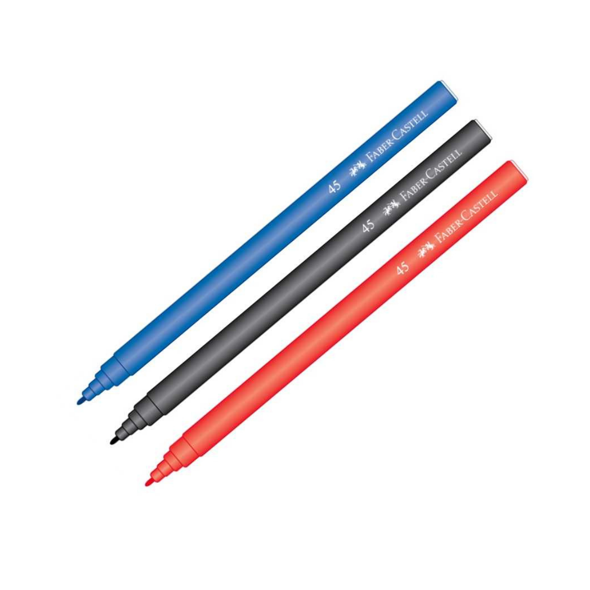 FABER CASTELL KEÇELİ KALEM SİYAH