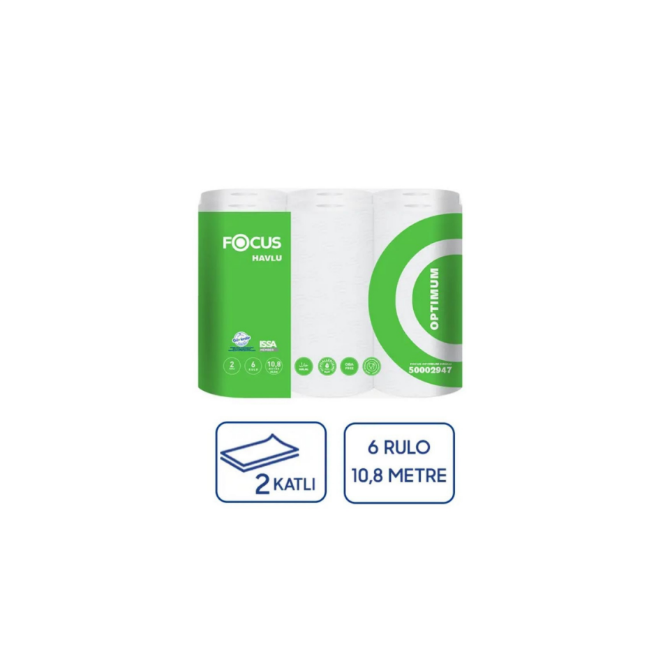 FOCUS OPTİMUM RULO HAVLU 12*2 Lİ