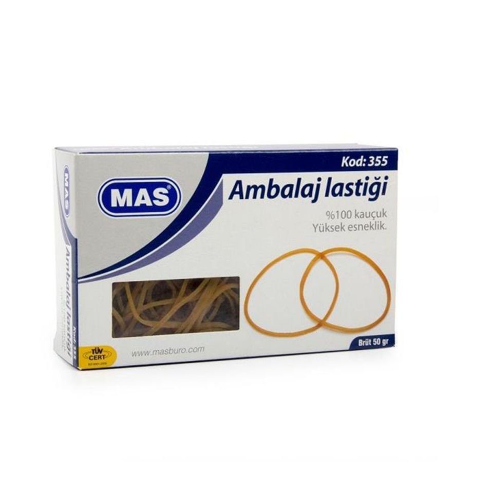 MAS 355 AMBALAJ LASTİĞİ  %100 KAUÇUK 50 GR