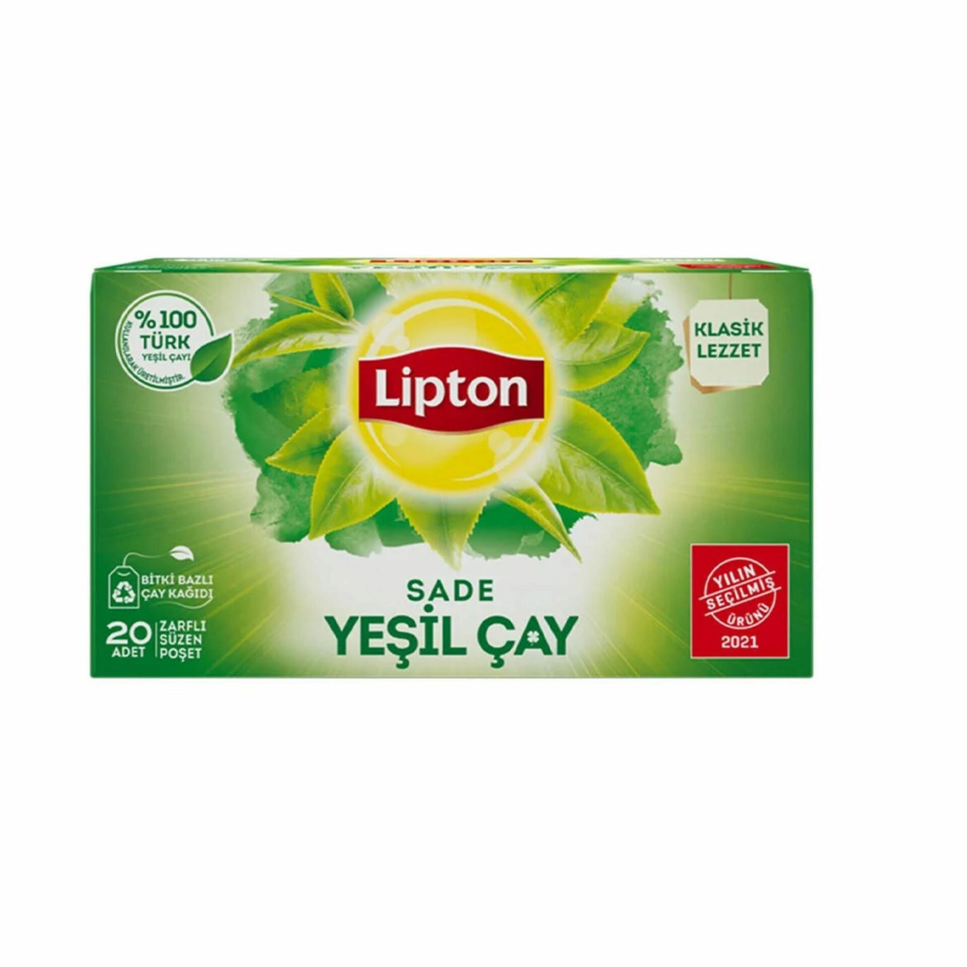 LİPTON BİTKİ ÇAYI YEŞİL ÇAY SADE BARDAK 20 Lİ