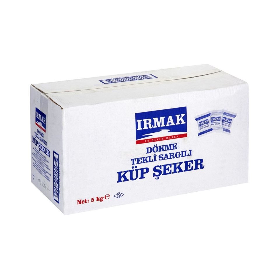 IRMAK DÖKME TEK SARGILI KÜP ŞEKER 5KG