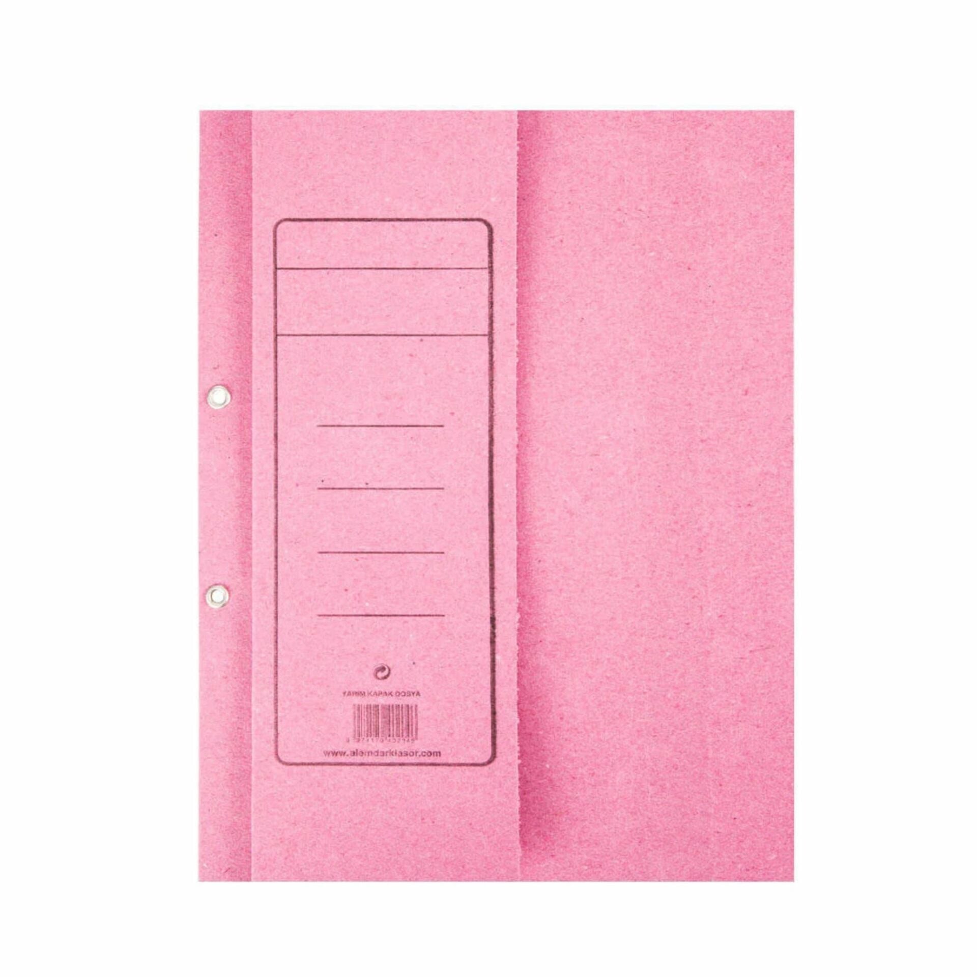 ALEMDAR TAM KAPAK DOSYA PEMBE 50 Lİ