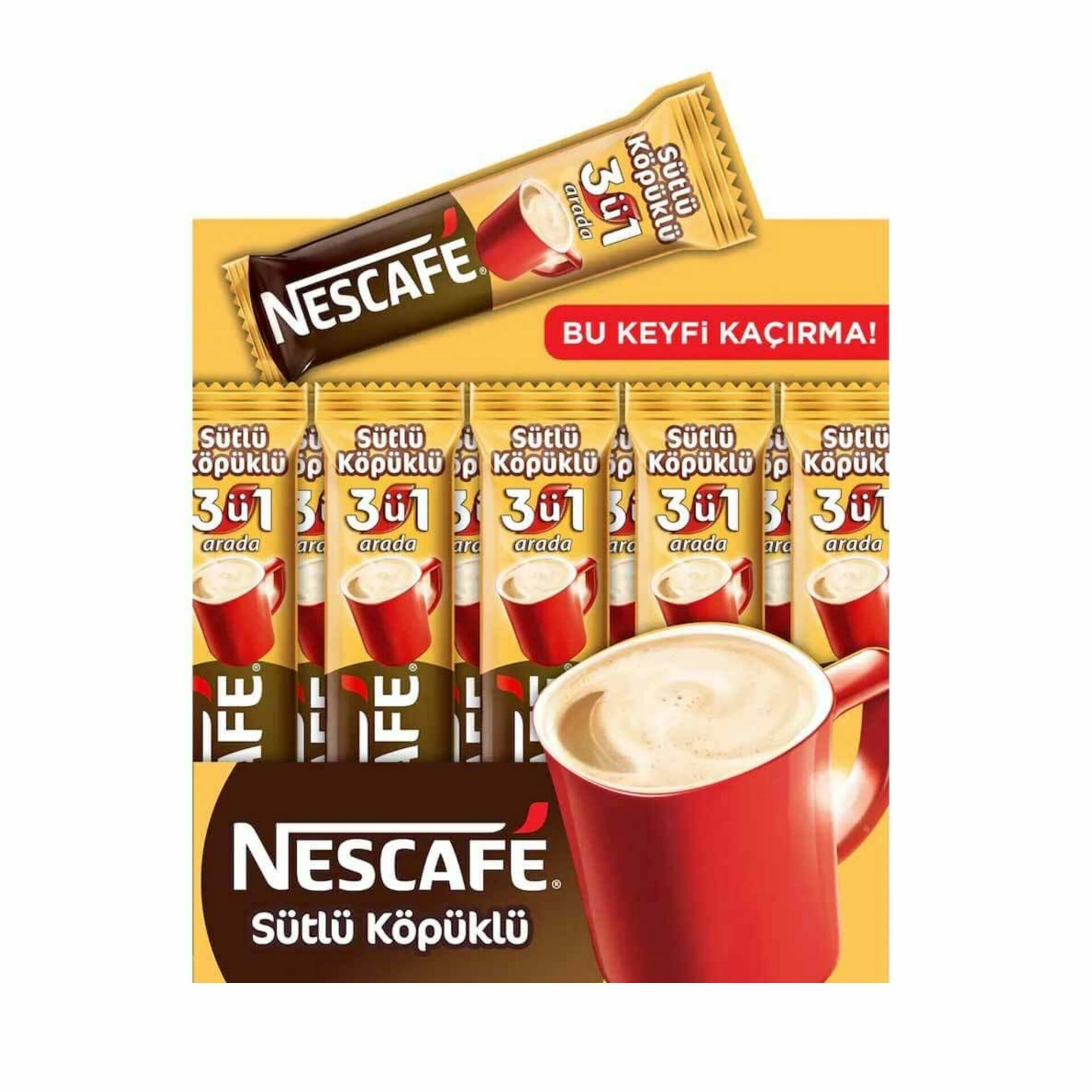 NESCAFE 3U1 ARADA SÜTLÜ KÖPÜKLÜ 72 Lİ