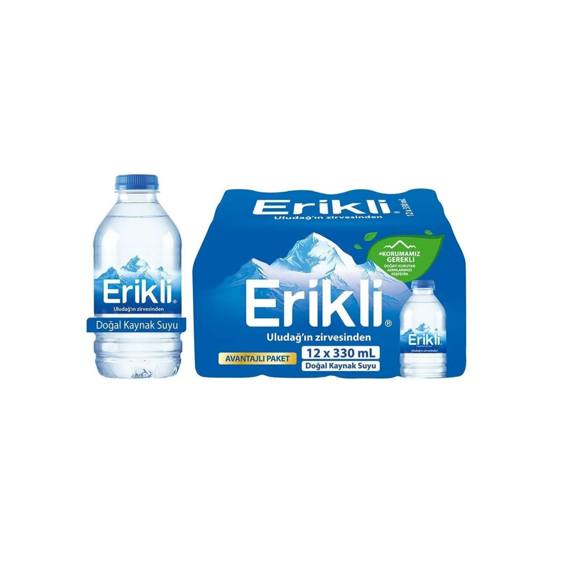 ERİKLİ PET ŞİŞE SU 0.33 LT 12 Lİ
