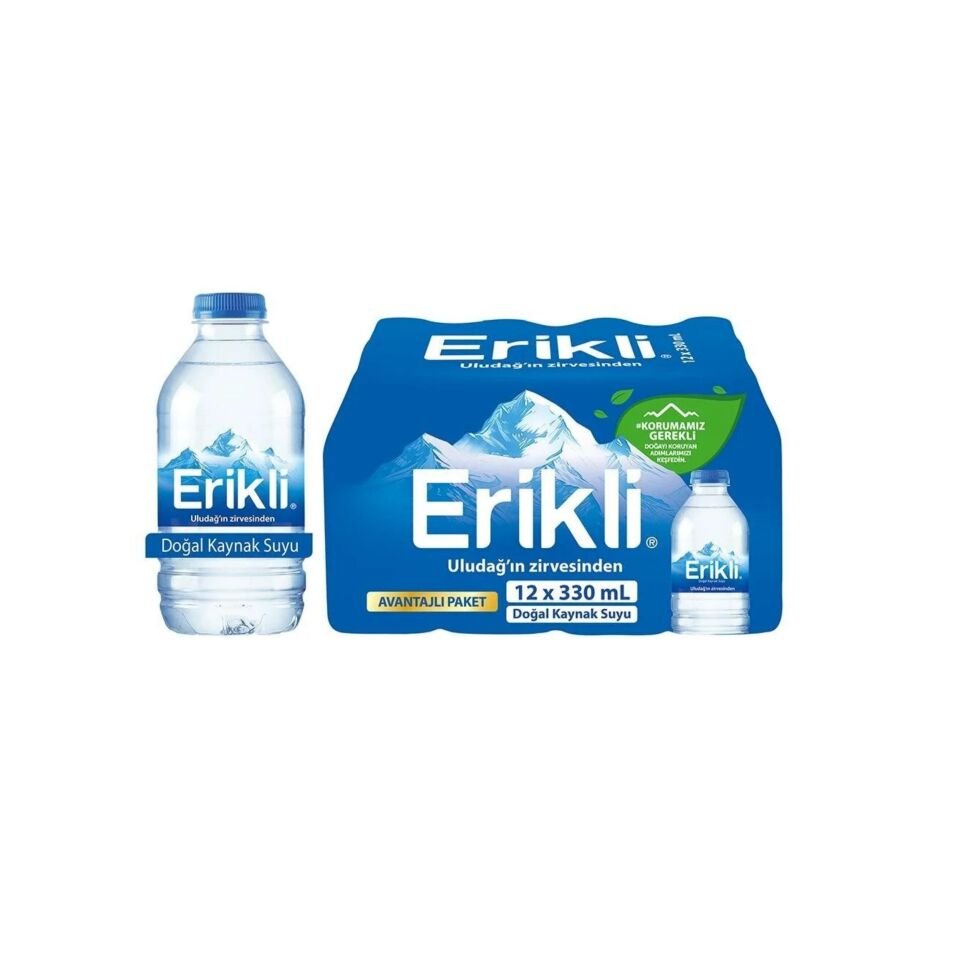 ERİKLİ PET ŞİŞE SU 0.33 LT 12 Lİ